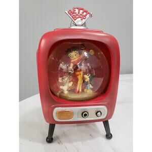 Betty Boop 2002 Westland Television TV Snow Globe Item 6983 Collectible Mickey